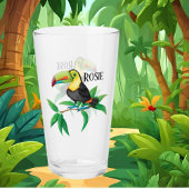 Niedlicher Toucan Beach Glass Glas