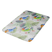Niedlicher Toucan bird, Everybirdy Pattern, Wasser Badematte (Schrägansicht)