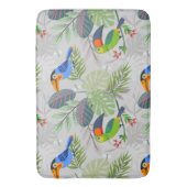 Niedlicher Toucan bird, Everybirdy Pattern, Wasser Badematte (Vorderseite Vertikal)