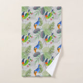 Niedlicher Toucan bird, Everybirdy Pattern, Wasser Badhandtuch Set (Handtuch)