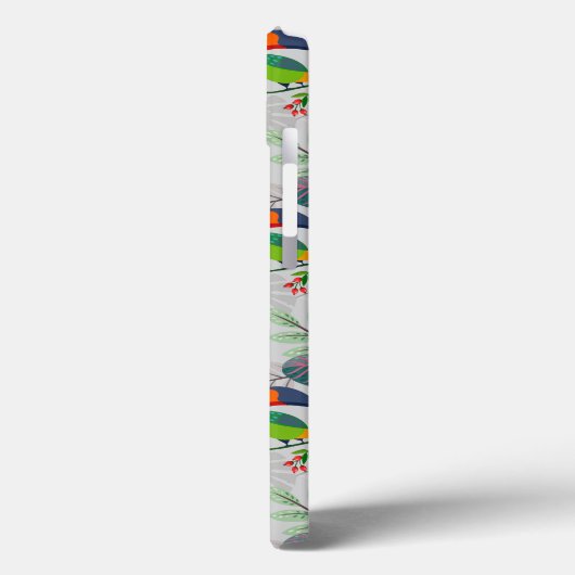 Niedlicher Toucan bird, Everybirdy Pattern, Wasser Case-Mate iPhone Hülle (Rückseite / Links)
