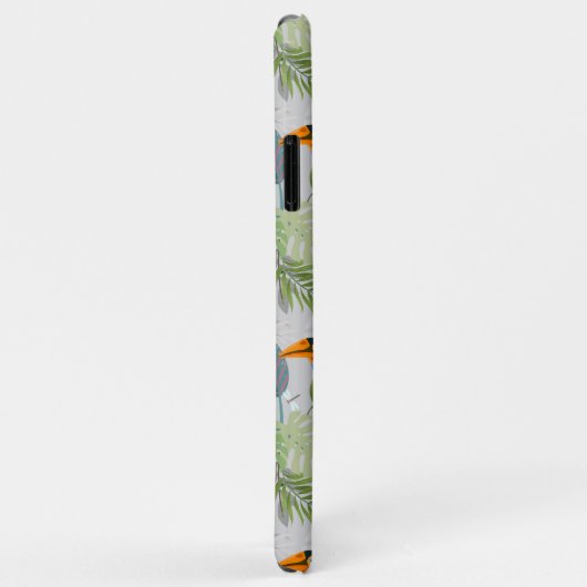 Niedlicher Toucan bird, Everybirdy Pattern, Wasser Case-Mate iPhone Hülle (Hinten/Rechts)