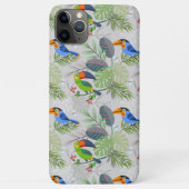Niedlicher Toucan bird, Everybirdy Pattern, Wasser Case-Mate iPhone Hülle (Rückseite)