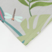 Niedlicher Toucan bird, Everybirdy Pattern, Wasser Fleecedecke (Ecke)