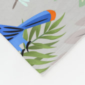Niedlicher Toucan bird, Everybirdy Pattern, Wasser Fleecedecke (Ecke)