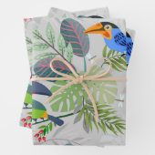 Niedlicher Toucan bird, Everybirdy Pattern, Wasser Geschenkpapier Set (Beispiel)