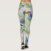 Niedlicher Toucan bird, Everybirdy Pattern, Wasser Leggings (Rückseite)