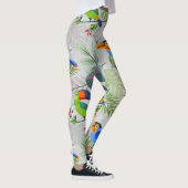 Niedlicher Toucan bird, Everybirdy Pattern, Wasser Leggings (Rechts)