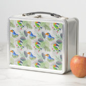 Niedlicher Toucan bird, Everybirdy Pattern, Wasser Metall Brotdose (Beispiel)