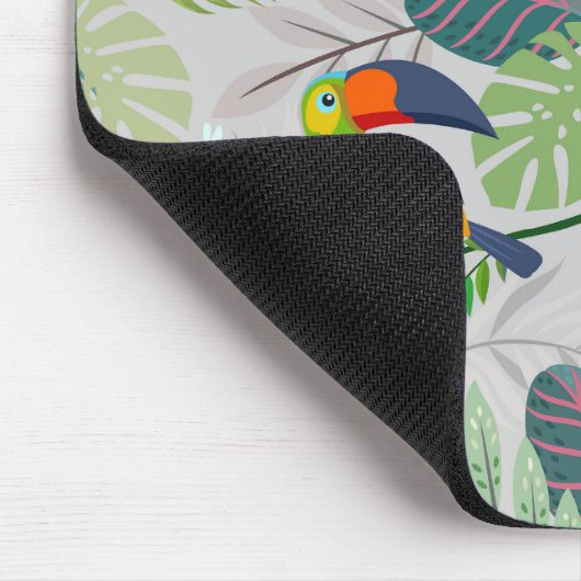 Niedlicher Toucan bird, Everybirdy Pattern, Wasser Mousepad (Ecke)