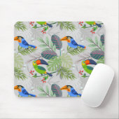 Niedlicher Toucan bird, Everybirdy Pattern, Wasser Mousepad (Mit Mouse)