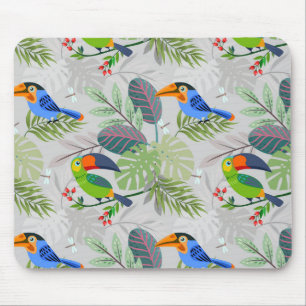 Niedlicher Toucan bird, Everybirdy Pattern, Wasser Mousepad