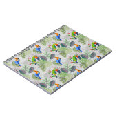 Niedlicher Toucan bird, Everybirdy Pattern, Wasser Notizblock (Linke Seite)