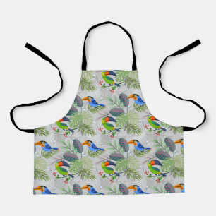 Niedlicher Toucan bird, Everybirdy Pattern, Wasser Schürze