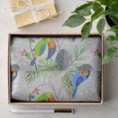 Niedlicher Toucan bird, Everybirdy Pattern, Wasser Seidenpapier (Geschenk)