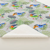 Niedlicher Toucan bird, Everybirdy Pattern, Wasser Sherpadecke (3/4)
