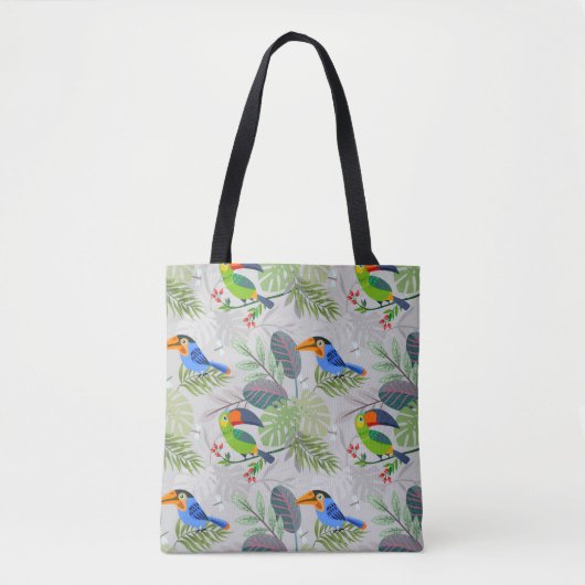 Niedlicher Toucan bird, Everybirdy Pattern, Wasser Tasche (Vorderseite)