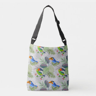 Niedlicher Toucan bird, Everybirdy Pattern, Wasser Tragetaschen Mit Langen Trägern