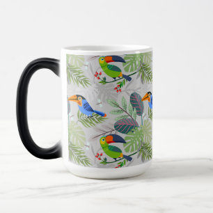 Niedlicher Toucan bird, Everybirdy Pattern, Wasser Verwandlungstasse