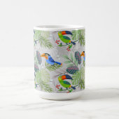 Niedlicher Toucan bird, Everybirdy Pattern, Wasser Verwandlungstasse (Zentrum)