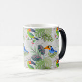 Niedlicher Toucan bird, Everybirdy Pattern, Wasser Verwandlungstasse (VorderseiteRechts)
