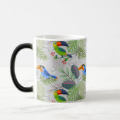 Niedlicher Toucan bird, Everybirdy Pattern, Wasser Verwandlungstasse (Links)