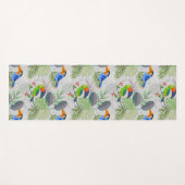 Niedlicher Toucan bird, Everybirdy Pattern, Wasser Yogamatte (Vorderseite (Horizontal))