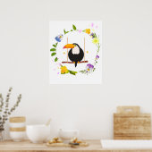 Niedlicher Toucan Bird Poster (Küche)