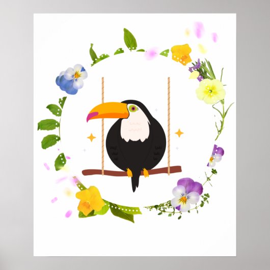 Niedlicher Toucan Bird Poster (Vorne)