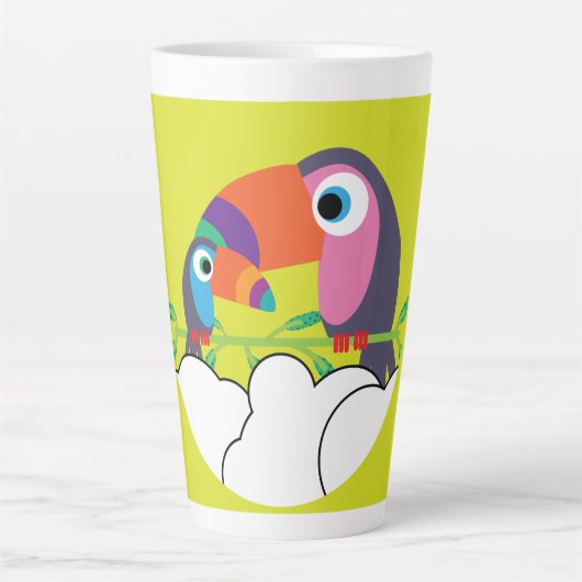 Niedlicher Toukan | LIEBE | Funny Birds Tasse Serv (Vorderseite)