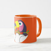 Niedlicher Toukan | LIEBE | Funny Birds Tasse Serv (VorderseiteRechts)