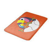 Niedlicher Toukan | LIEBE | Funny Birds Tasse Serv Badematte (Schrägansicht)