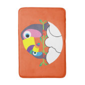 Niedlicher Toukan | LIEBE | Funny Birds Tasse Serv Badematte (Vorderseite Vertikal)