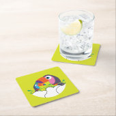 Niedlicher Toukan | LIEBE | Funny Birds Tasse Serv Rechteckiger Pappuntersetzer (Vor Ort)