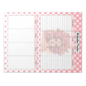 Niedlicher Tracker für die Haut Notizblock (Vorderseite)