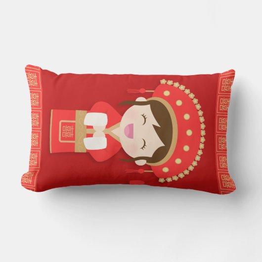 Niedlicher traditioneller lendenkissen (Vorderseite)