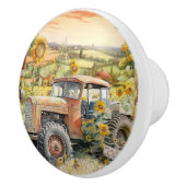 niedlicher Traktor Keramikknauf (Rechts)