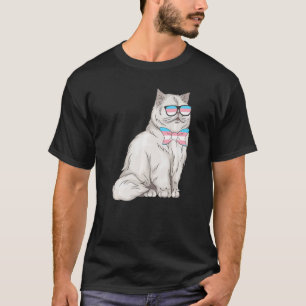 Niedlicher Transgender Persischer Katzen-Transgend T-Shirt
