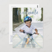 Niedlicher Transparenzeffekt Pre-K Abschluss Foto Postkarte (Vorne/Hinten)