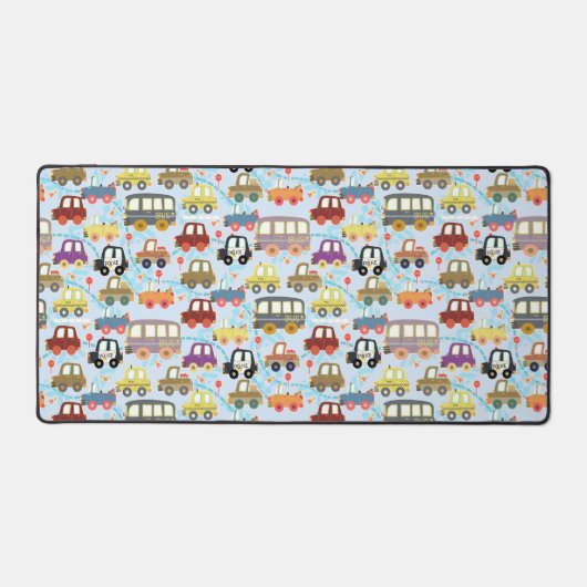 Niedlicher Transport Blue Schreibtischunterlage (Vorderseite)