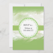 Niedlicher trendiger Aquarell lustiger Dinosaurier Einladung (Rückseite)