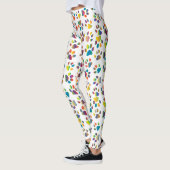 Niedlicher, trendiger Mehrfarben-Hundepapier Leggings (Links)