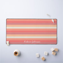 Niedlicher, trendiger Pfirsichpfirsichrosa Streife