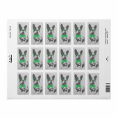 Niedlicher, trendiger, Vintager Hengst Adressaufkleber (Vorne)