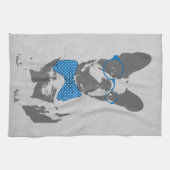 Niedlicher, trendiger, Vintager Hengst Geschirrtuch (Horizontal)