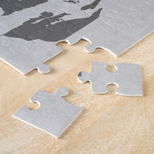 Niedlicher, trendiger, Vintager Hengst Puzzle (Seite)