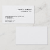 Niedlicher Trendy Attorney at Law Business Card Visitenkarte (Vorne/Hinten)