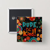 Niedlicher Trendy Fun Lächeln Einzigartiger Typ fr Button (Vorne & Hinten)