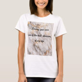 Niedlicher trendy Marble T-Shirt (Vorderseite)