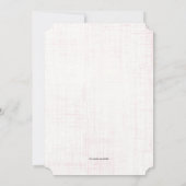 Niedlicher Trendy medizinischer Einladung (Rückseite)